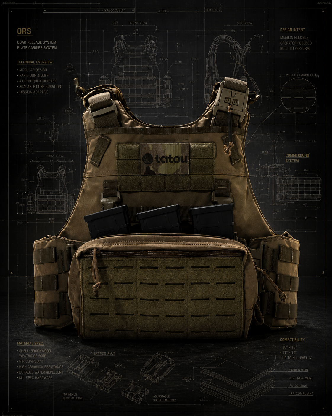 Trident Triple Kydex Mag Pouch 5.56